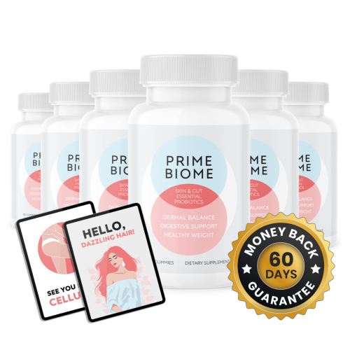 PrimeBiome - 6 Bottles + 2 Ebooks