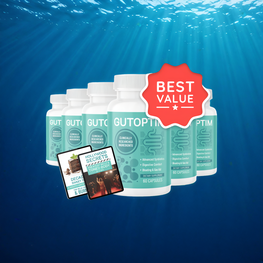 GutOptim - 6 Bottles + 2  Ebooks