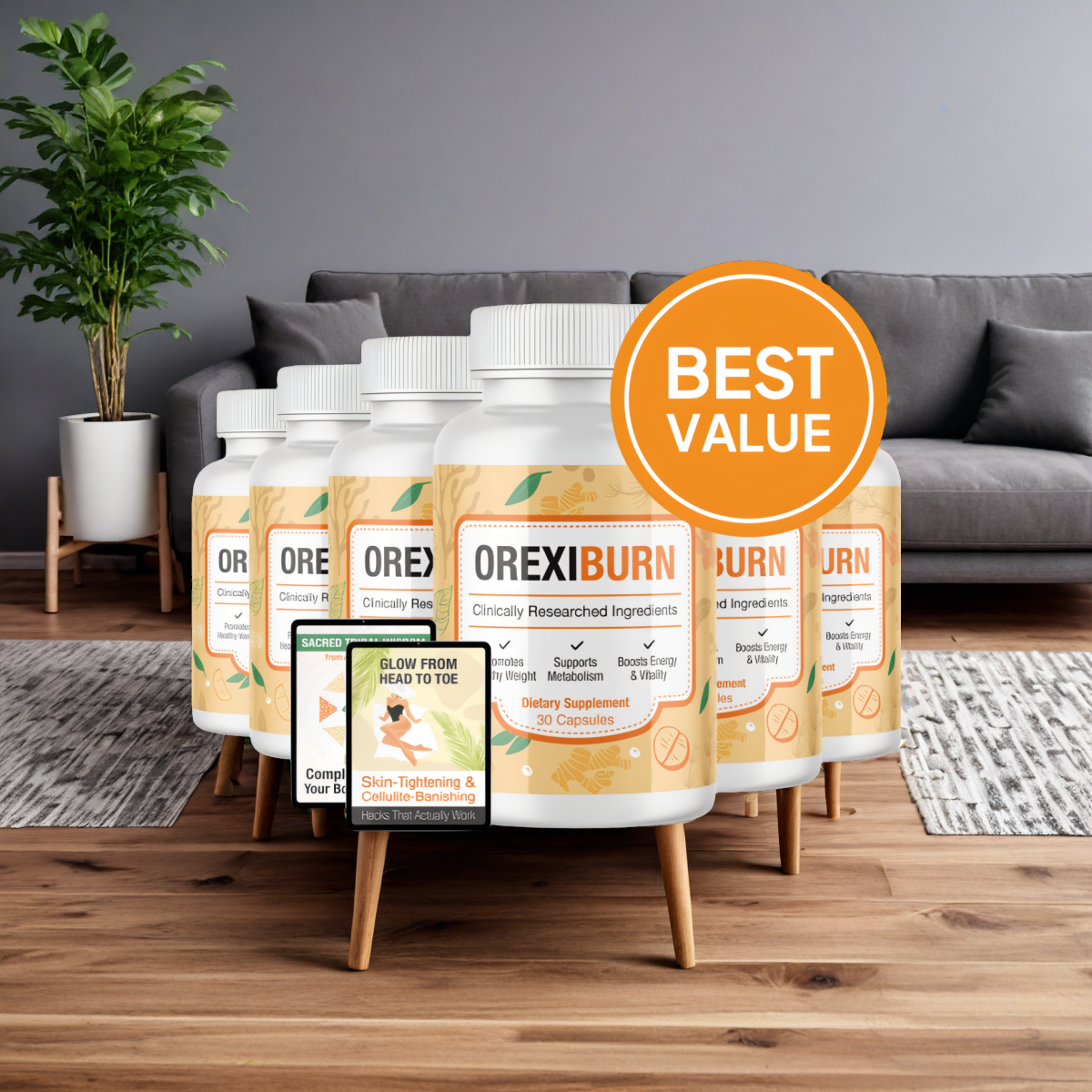 OrexiBurn - 6 Bottles + 2  Ebooks